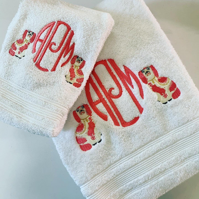 Monogrammed Staffordshire Hand Towel