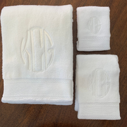 Monogrammed Three Piece Towel Set