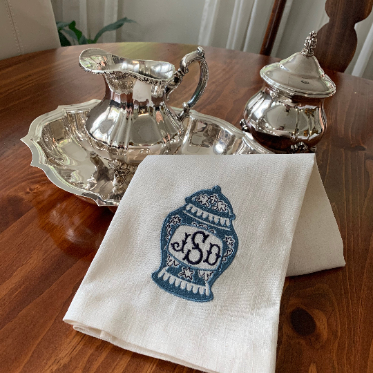 MonogramsEtc Ginger Jar Motif Towel