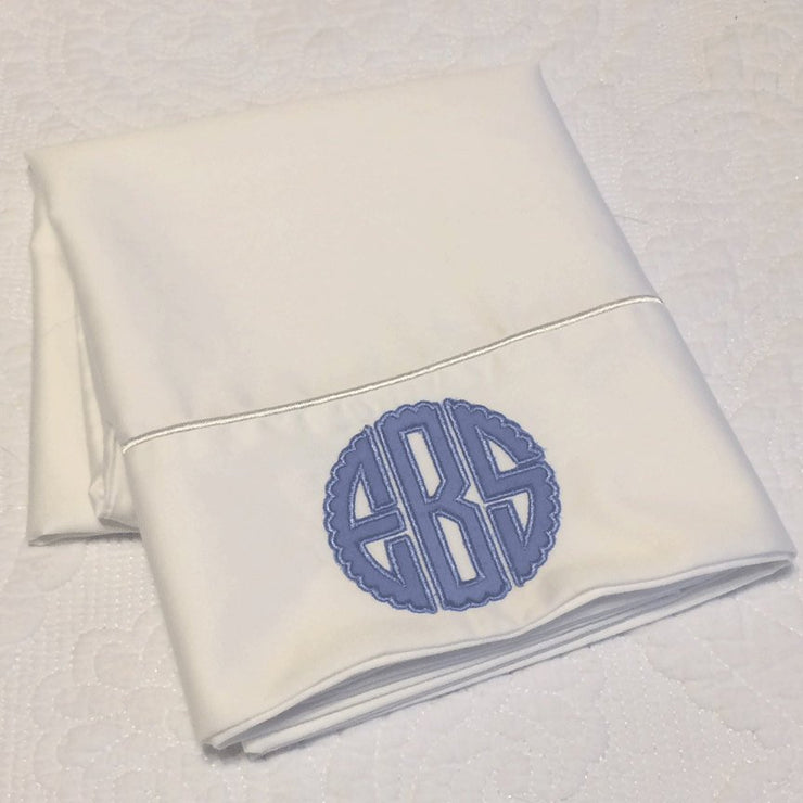 Monogrammed Applique Pillowcase
