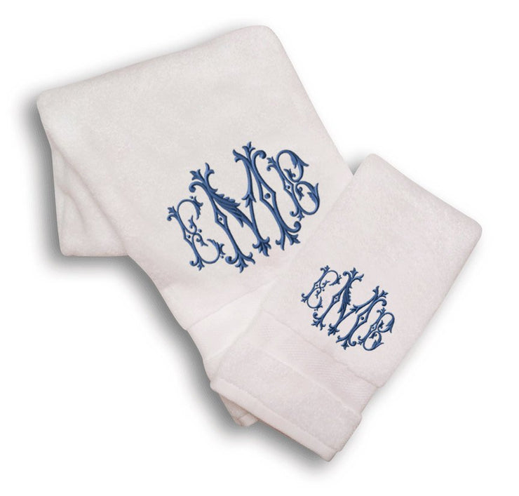 Monogrammed Hand Towel Set – United Monograms