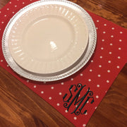 Monogrammed Duck Canvas Placemats (set of four)