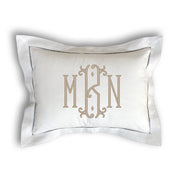 Monogrammed Hemstitch Pillow