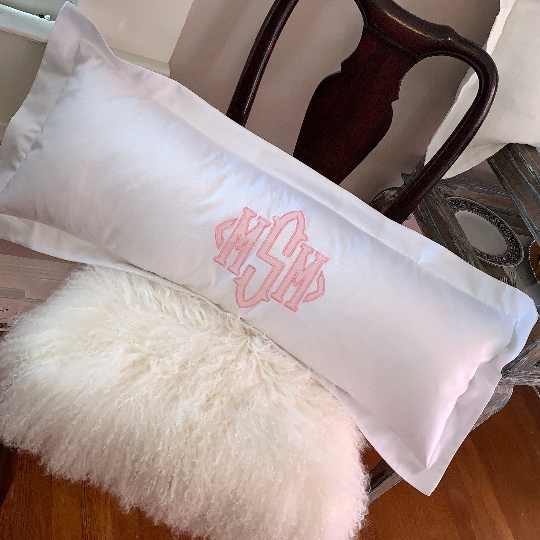 Monogram sales lumbar pillow
