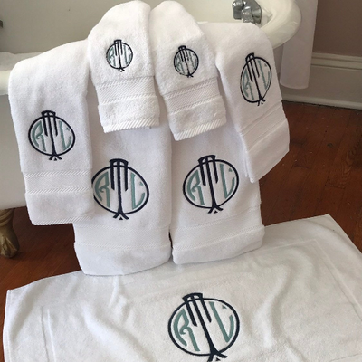 Monogrammed Seven Piece Towel Set